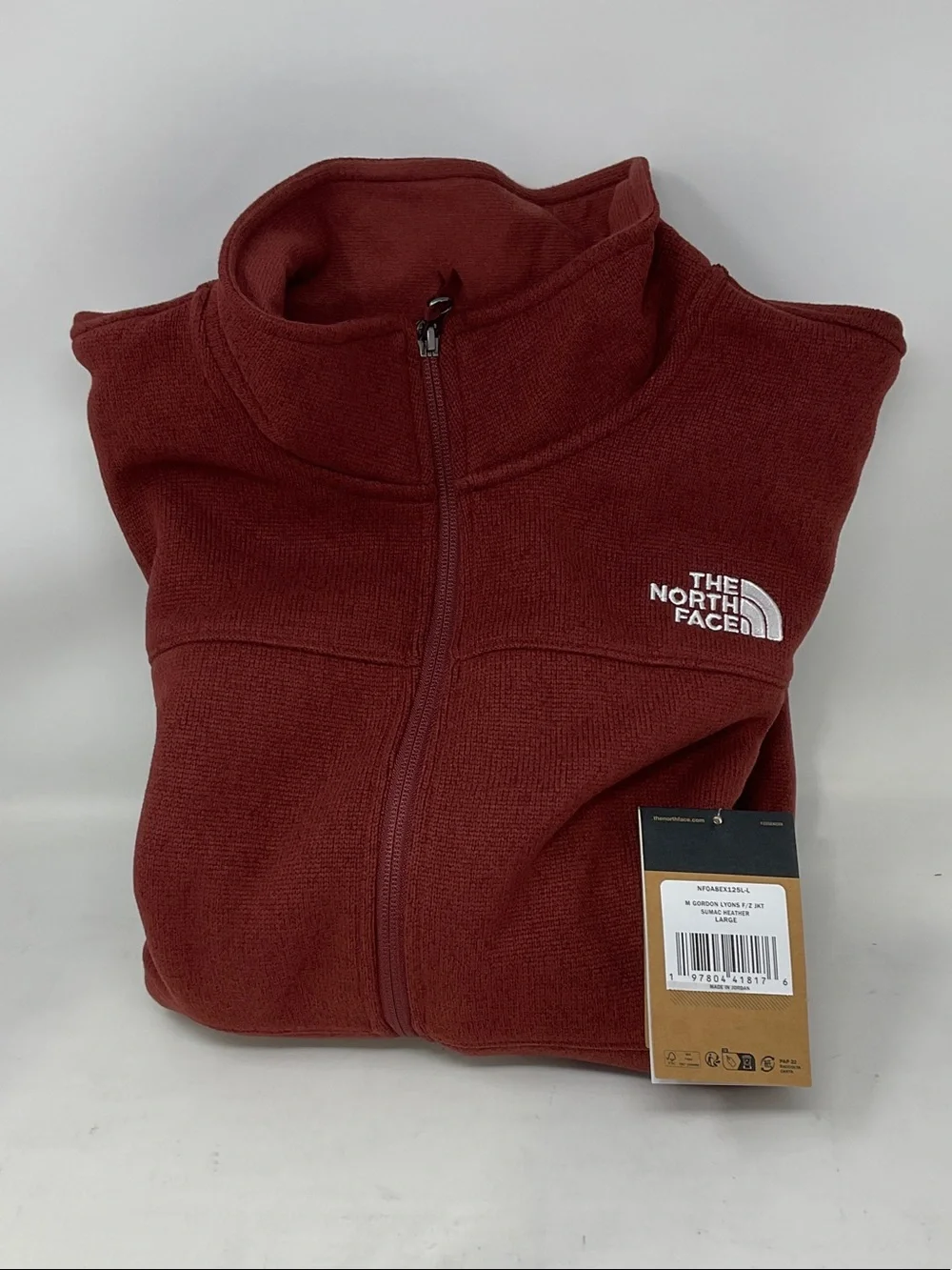 The North Face Burgundy Full-Zip Fleece Jacket
